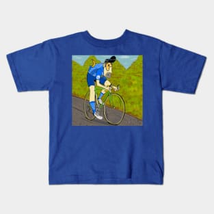 Road Cyclist Kids T-Shirt